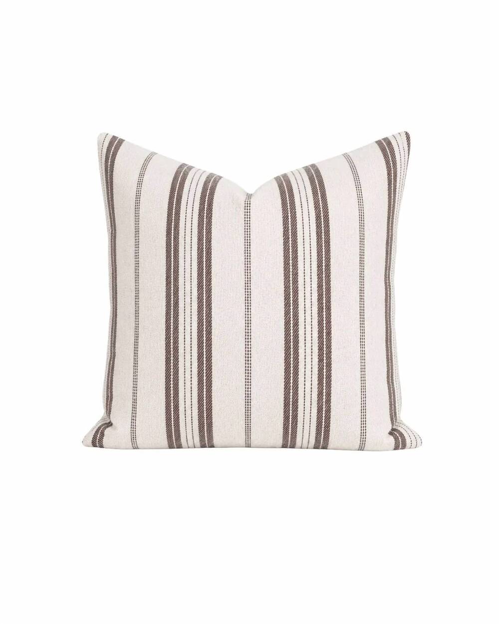 NEW PICTURA sophia stripe pillow in chocolate